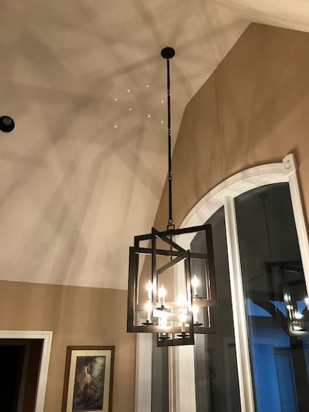Chandelier Replacement and Dimmer Installation in Hellertown, PA